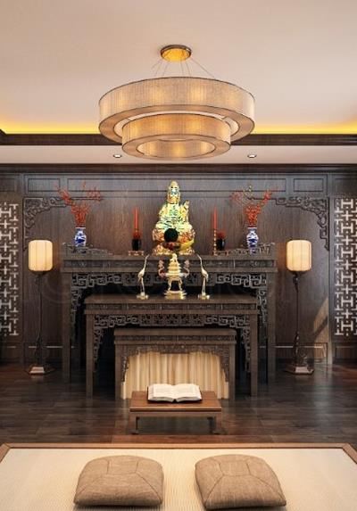 Những mẫu bàn thờ đẹp cho nhà biệt thự