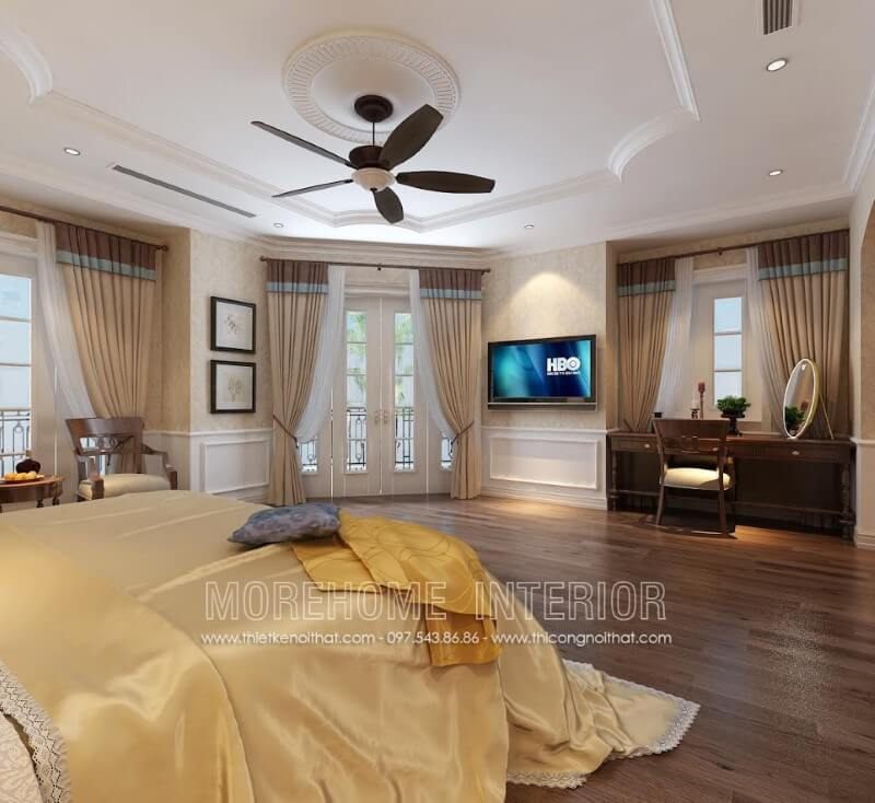 Bạn đang tìm kiếm bàn trang điểm gỗ óc chó phong cách tân cổ điển đơn giản mà sang trọng? Bạn chưa tìm được đơn vị bán và sản xuất mẫu bàn trang điểm phòng ngủ ưng ý? Hãy thử tham khảo mẫu bàn trang điểm bằng gỗ óc chó này tại Morehome.
