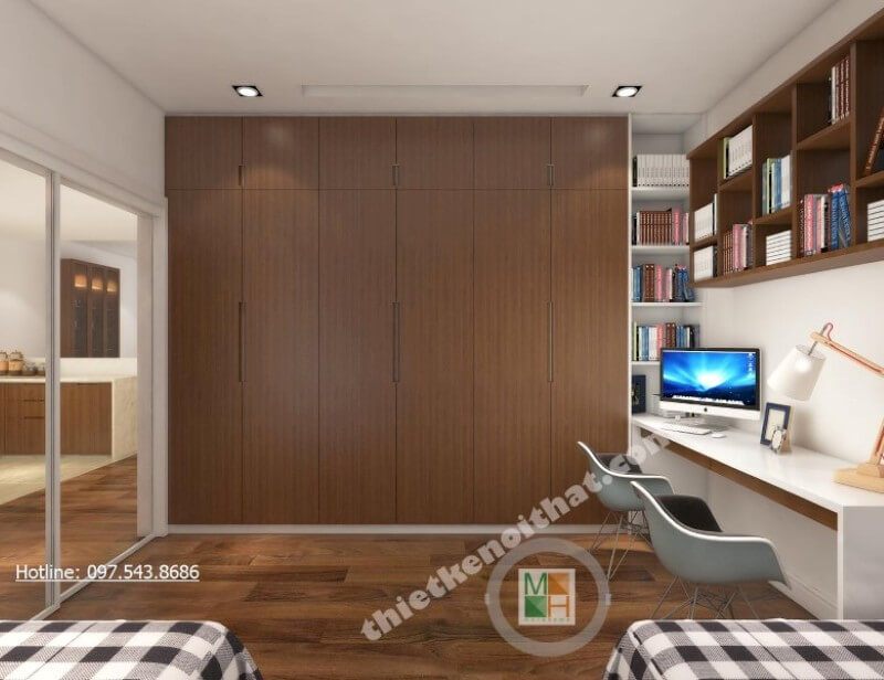 Thiết kế phòng làm việc tại nhà hiện đại và tinh tế